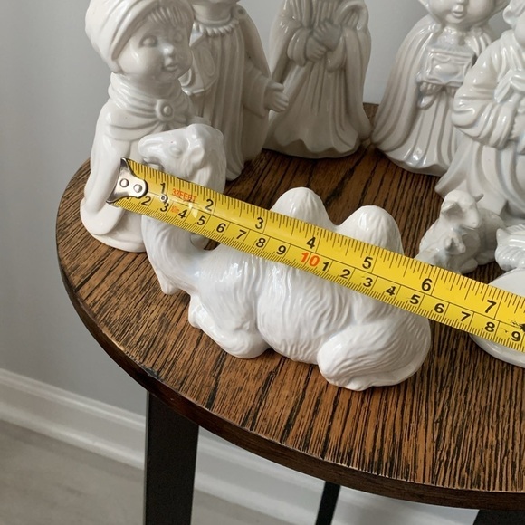 Arnels Pottery Vintage Nativity set Blue Christmas‎ Holy Family Handmade set 10p - Picture 11 of 17